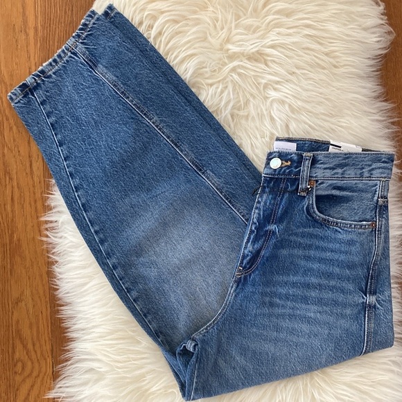 Zara High-Waist Carrot Leg Cropped Jeans - Picture 12 of 14